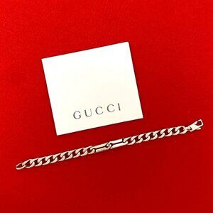 Gucci Knot Infinity Bracelet Logo Silver 925 Chain Bracelet Accessories Silver